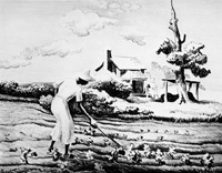 Benton - Hoeing Cotton